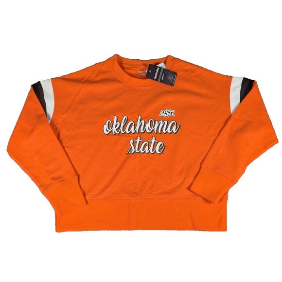 NCAA Oklahoma State Cowboys Women's Crew Cursive Sweatshirt -‎ M - Picture 1 of 10